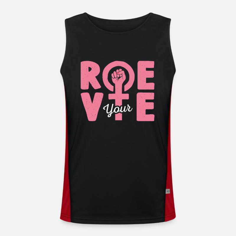 Roe Your Vote Men's Functional Contrast Tank Top 