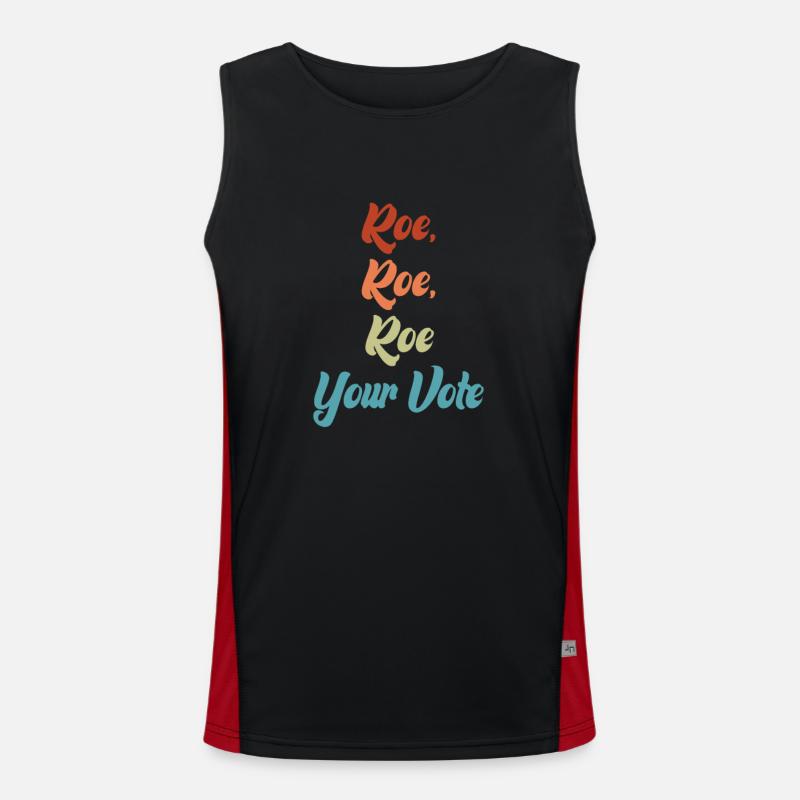Roe Your Vote Men's Functional Contrast Tank Top 