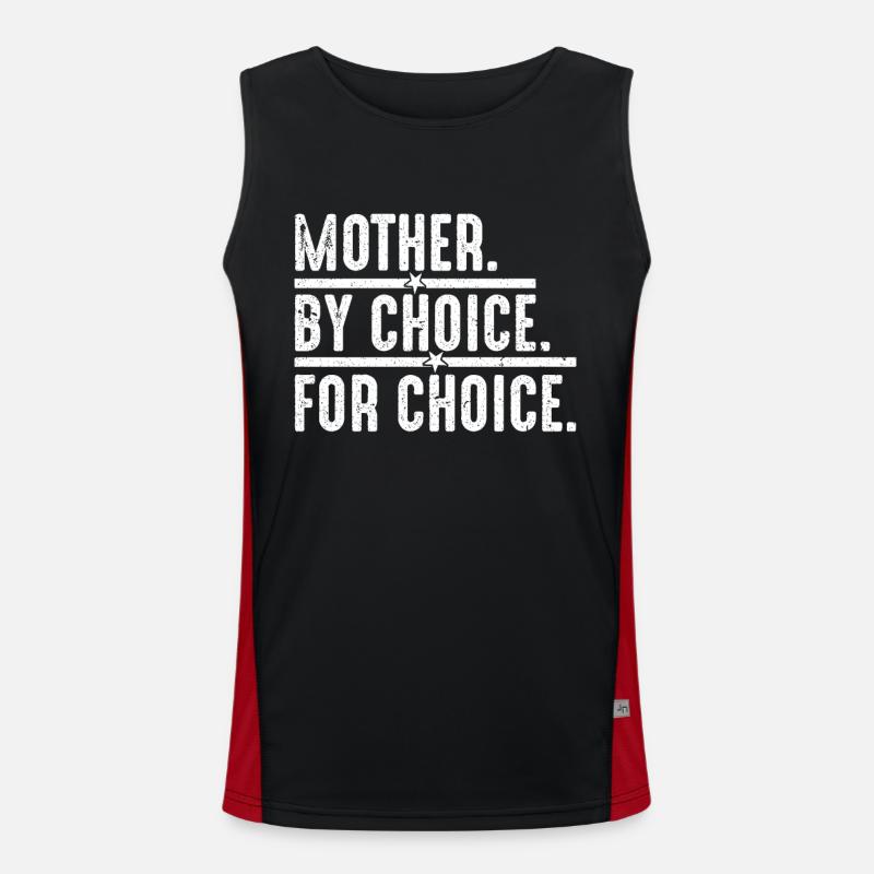 Mutter nach Wahl Funktionelles Kontrast-Tank Top für Männer 