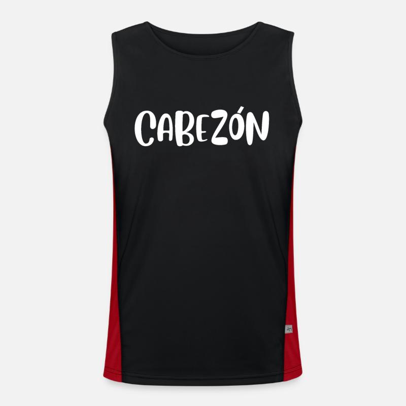 Kopf Funktionelles Kontrast-Tank Top für Männer 
