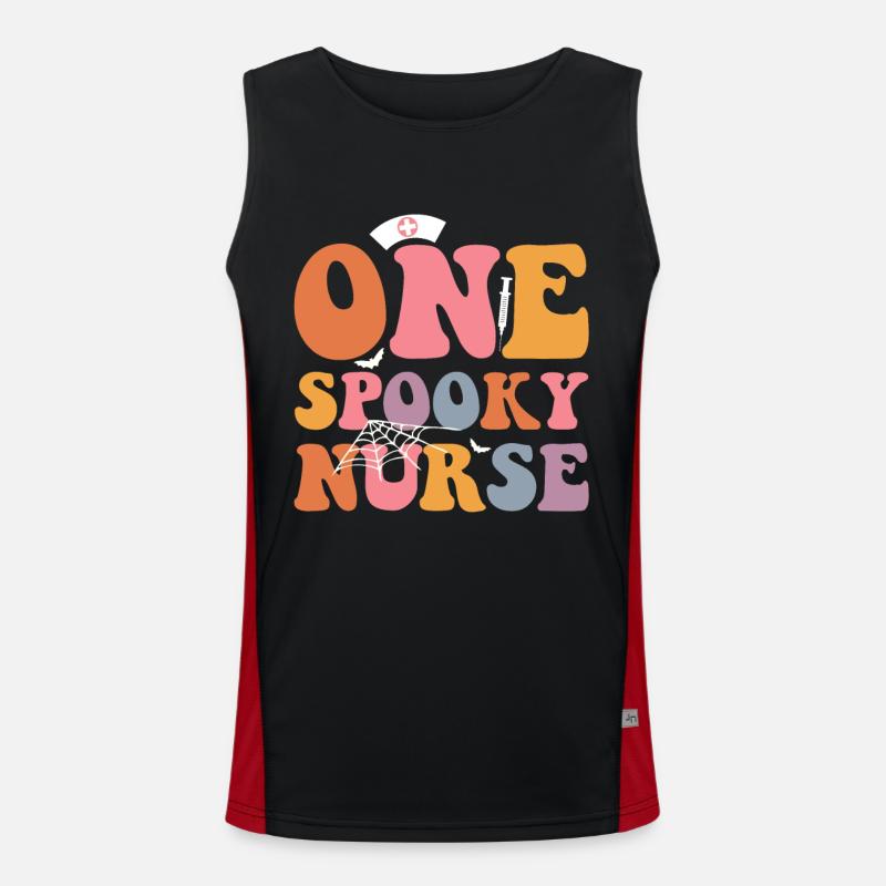 A scary Men's Functional Contrast Tank Top 