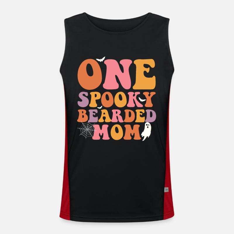 Eine Gespenstische, Bärtige Mutter - Funktionelles Kontrast-Tank Top für Männer 
