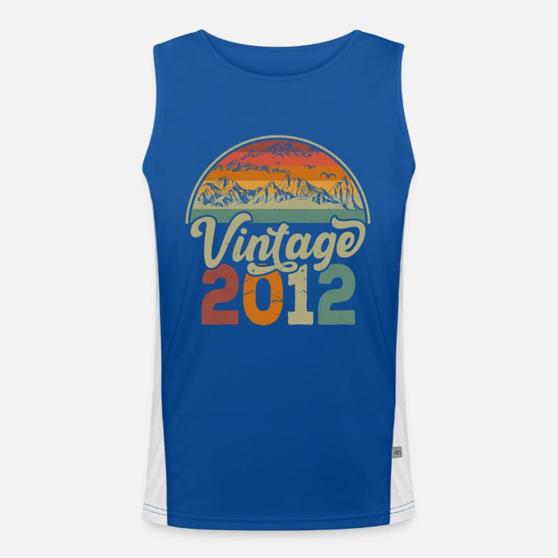Vintage 2012 Men's Functional Contrast Tank Top 