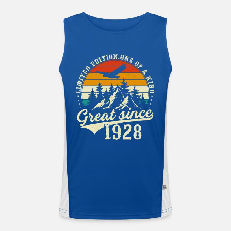 Einzigartig seit 1928 Funktionelles Kontrast-Tank Top für Männer 