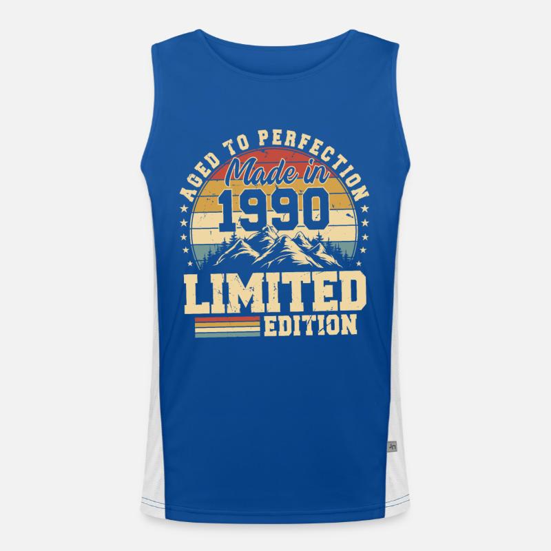 Einzigartig seit 1990 Funktionelles Kontrast-Tank Top für Männer 