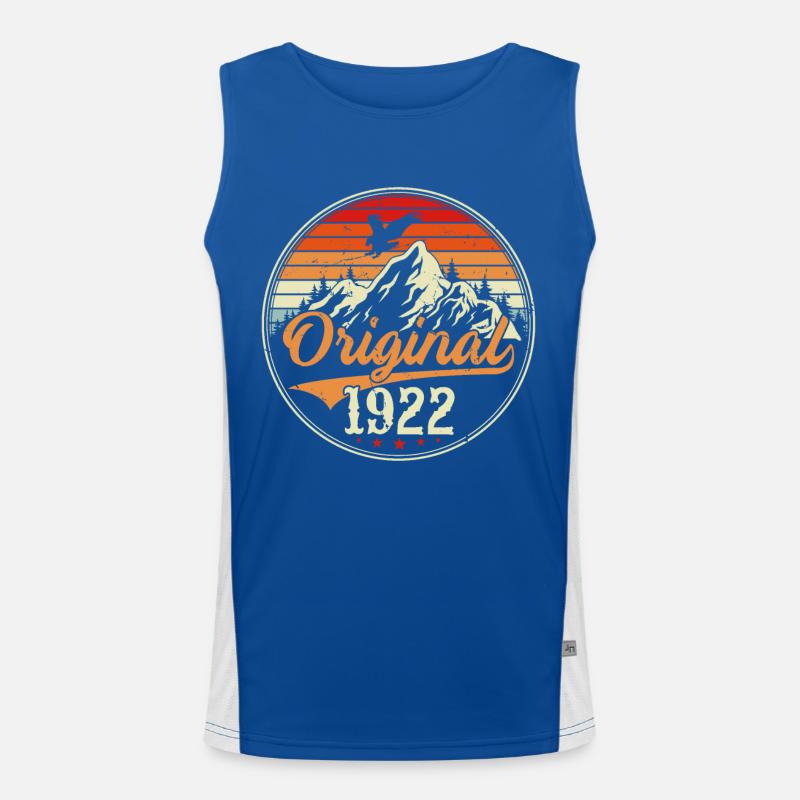 Original 1922 Funktionelles Kontrast-Tank Top für Männer 