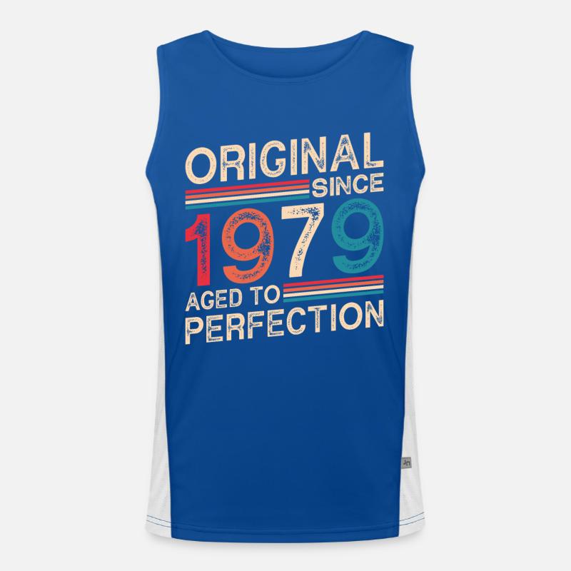 Original seit 1979 Perfekt gealtert Funktionelles Kontrast-Tank Top für Männer 