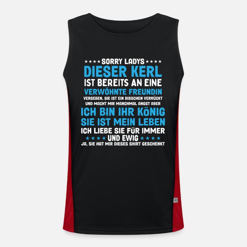 Paar Freund Sorry Ladys Dieser Kerl Ehemann Funktionelles Kontrast-Tank Top für Männer 