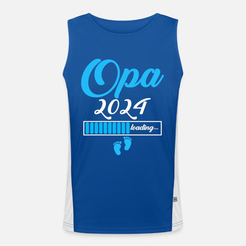 Opa 2024 Funktionelles Kontrast-Tank Top für Männer 