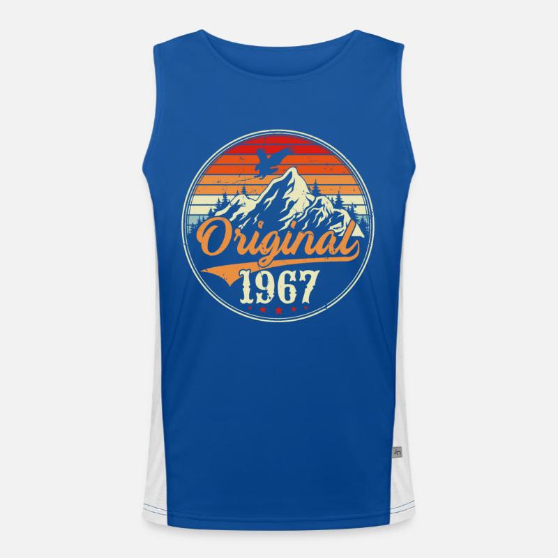 Ursprünglich 1967 Funktionelles Kontrast-Tank Top für Männer 
