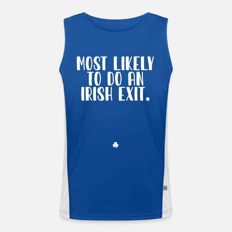 Feier zum St. Patricks Day Funktionelles Kontrast-Tank Top für Männer 