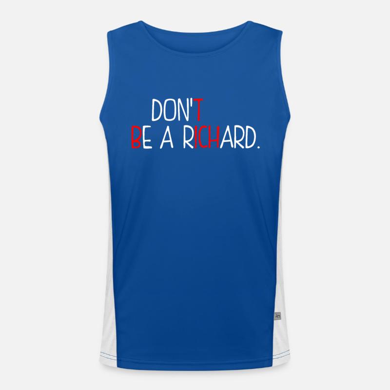 Einschließlich Be A Richard Funktionelles Kontrast-Tank Top für Männer 