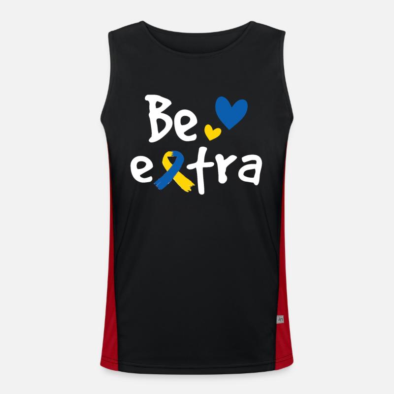 Seien Sie extra Funktionelles Kontrast-Tank Top für Männer 