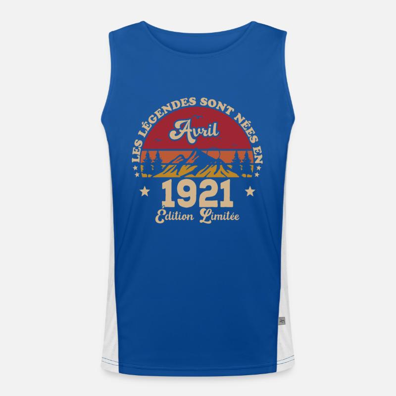 AVRIL 1921 Débardeur respirant contrasté Homme 