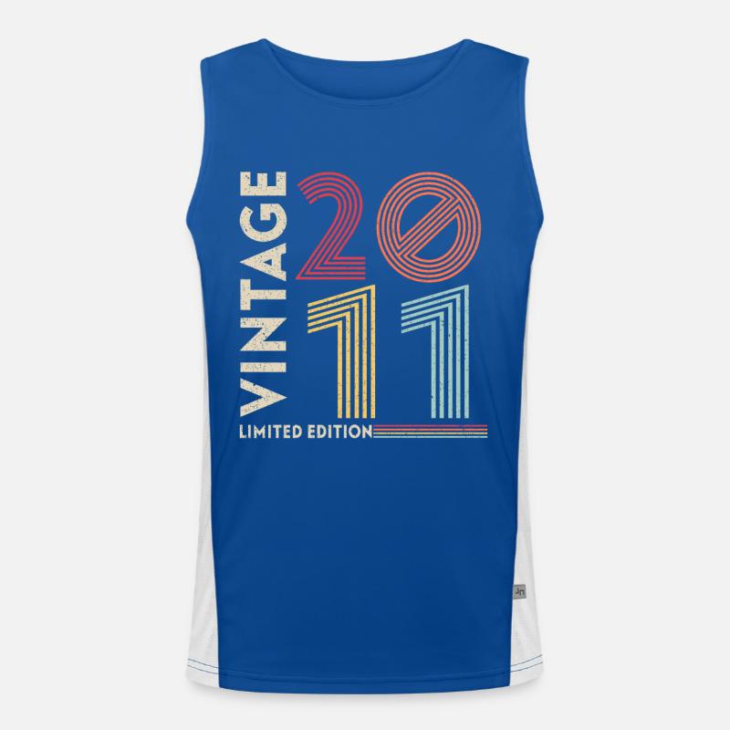 Geburtstag Limited Edition 2011 Funktionelles Kontrast-Tank Top für Männer 
