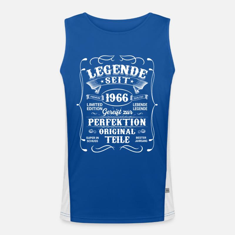 Generation 1966 Funktionelles Kontrast-Tank Top für Männer 