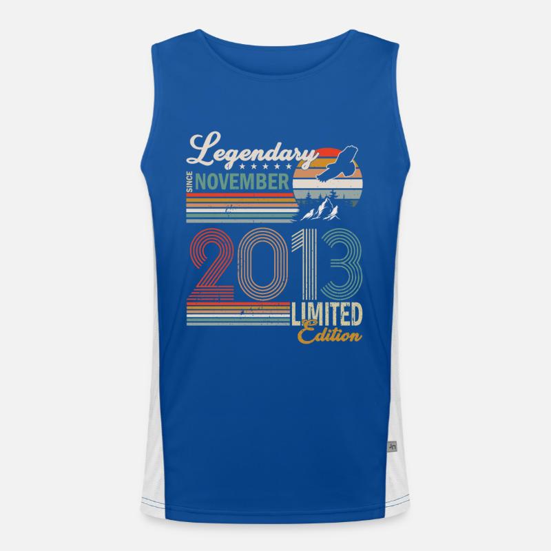 Awesome since November 2013 Men's Functional Contrast Tank Top 