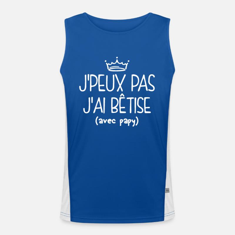 J'ai Bêtise Avec Papy Débardeur respirant contrasté Homme 