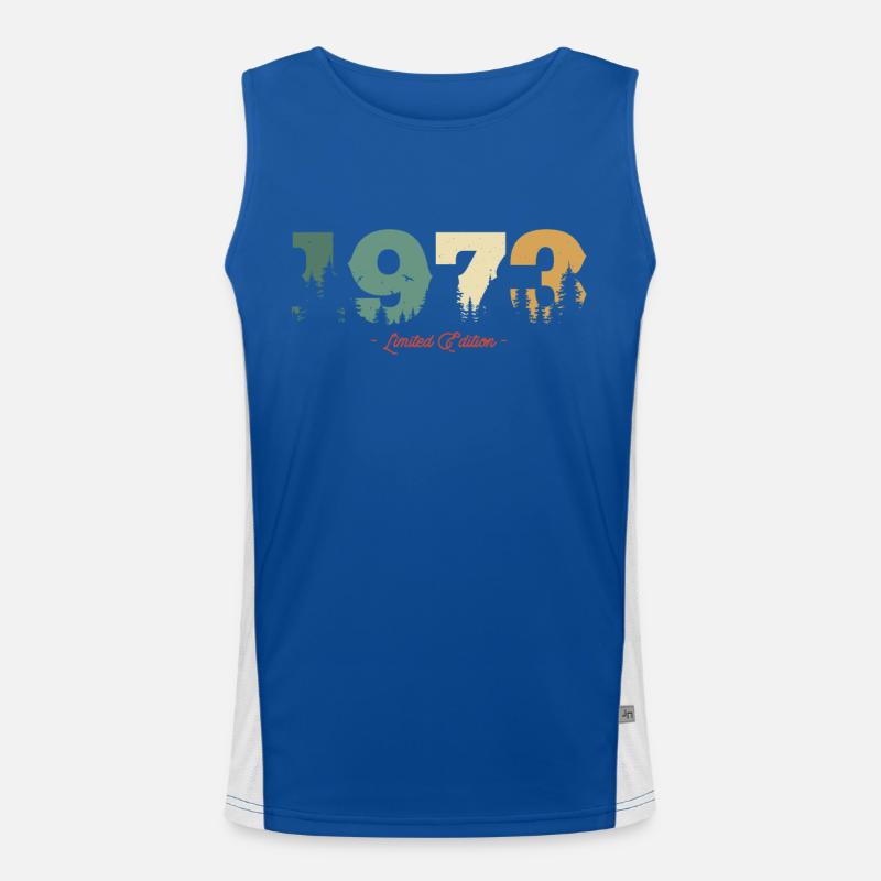 Geburtstagsgeschenk Jahrgang 1973 Funktionelles Kontrast-Tank Top für Männer 