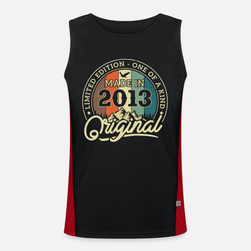 Original von 2013, in 2023 gealtert Funktionelles Kontrast-Tank Top für Männer 