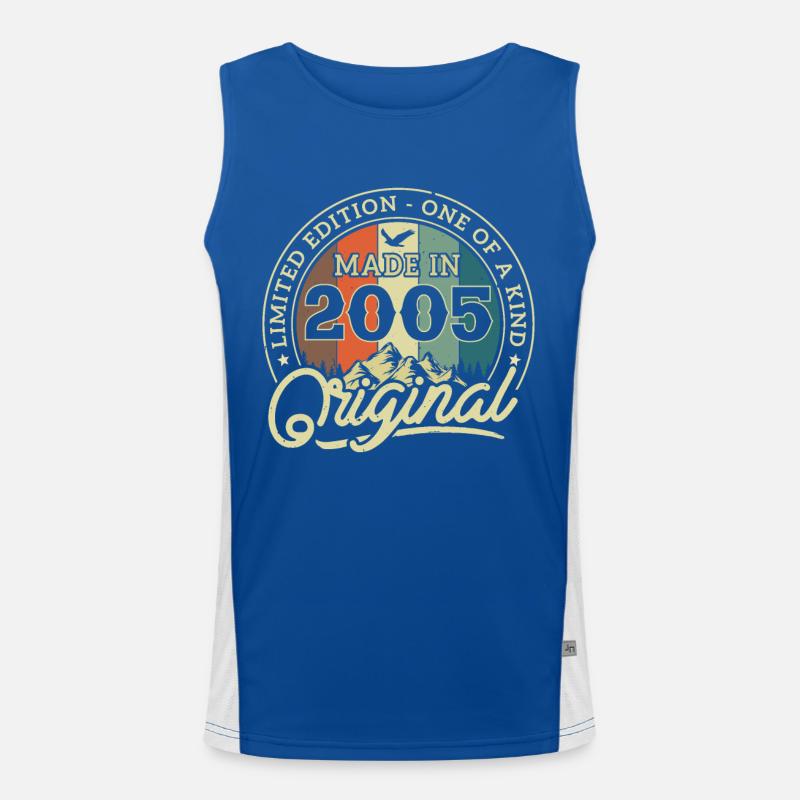 Original Made in 2005 Funktionelles Kontrast-Tank Top für Männer 