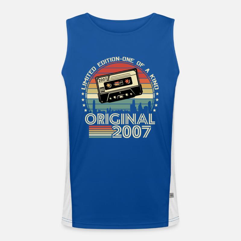 Vintage 2007 - 16/17 Years Gift Men's Functional Contrast Tank Top 