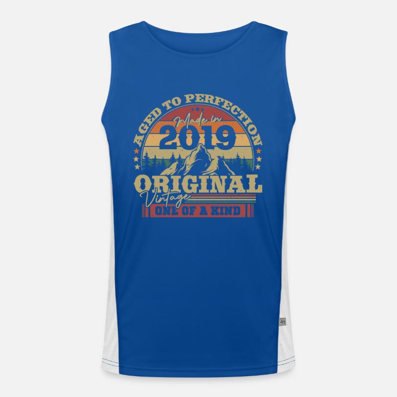 Vintage-Geburtstagsgeschenk 2019 Funktionelles Kontrast-Tank Top für Männer 