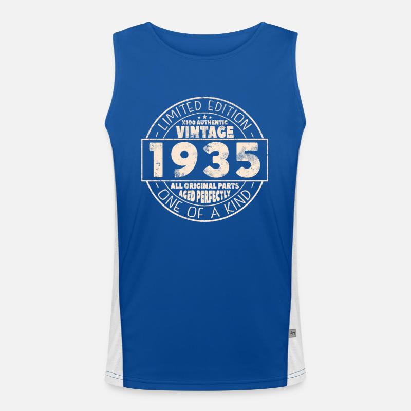 Geschenk 1935 88/89 Jahre Funktionelles Kontrast-Tank Top für Männer 