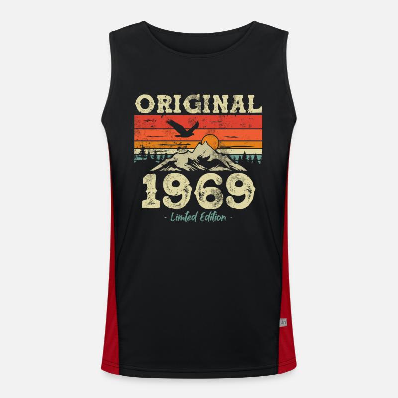 Geburtstagsgeschenk 1969 54/55 Jahre Funktionelles Kontrast-Tank Top für Männer 