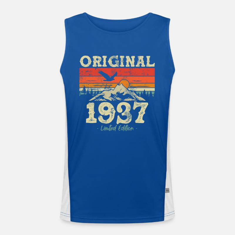 Birthday present 1937 86/87 years Men's Functional Contrast Tank Top 