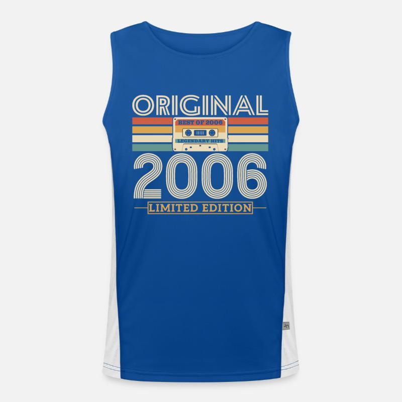 Unique birthday present 2006 Men's Functional Contrast Tank Top 