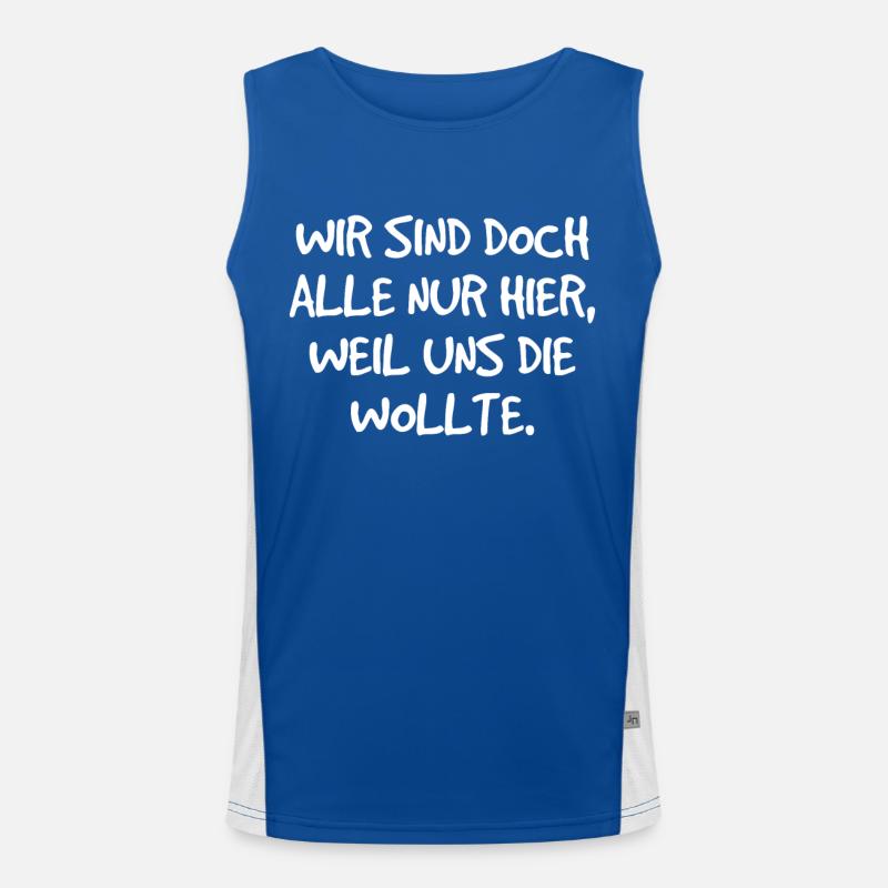 Gemeinsam hier durch das Schicksal Funktionelles Kontrast-Tank Top für Männer 