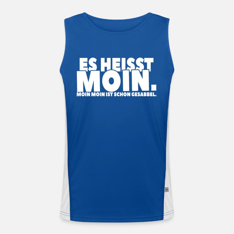 Moin³: Gesabbel und mehr Funktionelles Kontrast-Tank Top für Männer 