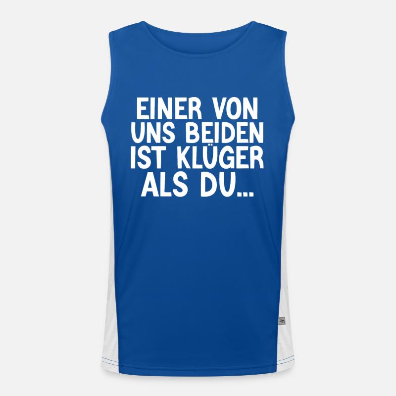 Kluger als Du Funktionelles Kontrast-Tank Top für Männer 