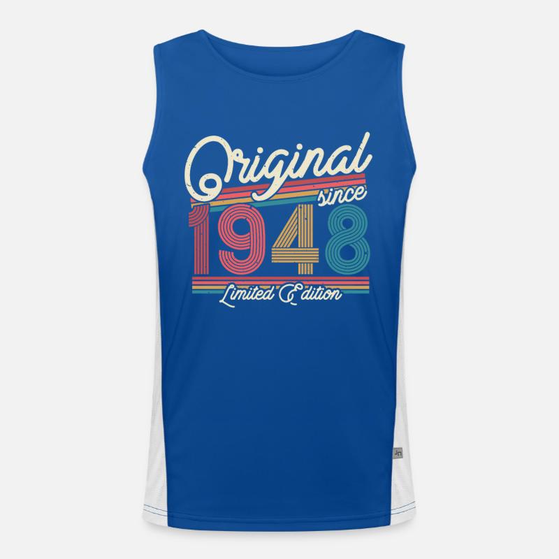 Gift 75/76th birthday 1948 Men's Functional Contrast Tank Top 