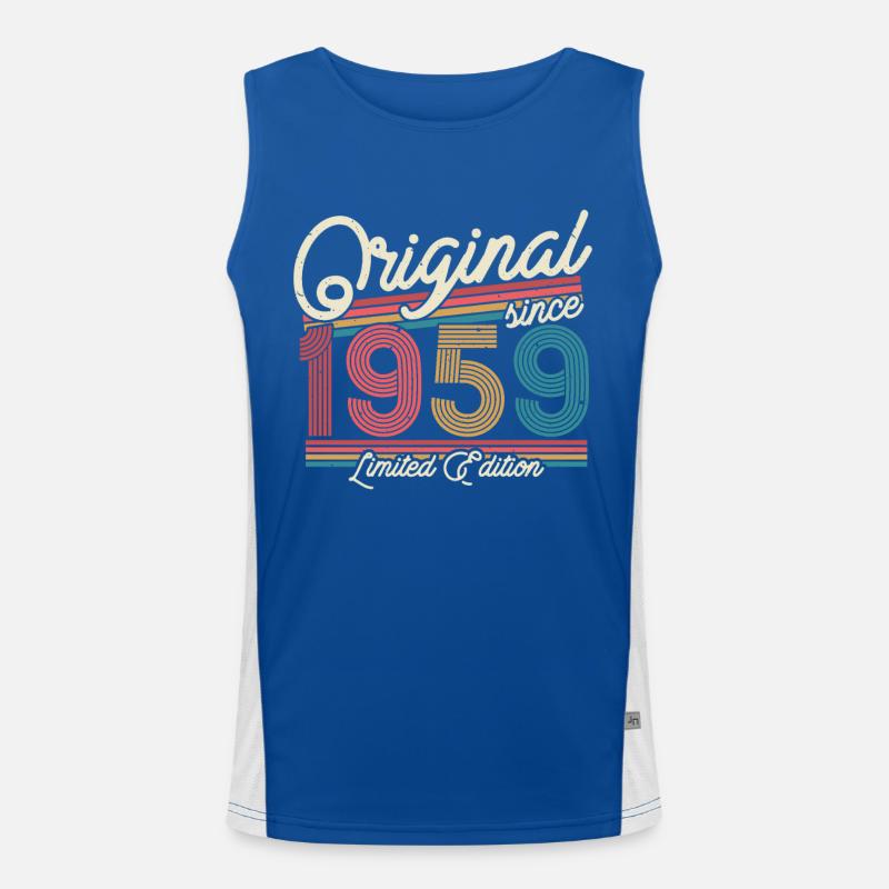 Geschenk 1959 - 64/65 Jahre Funktionelles Kontrast-Tank Top für Männer 