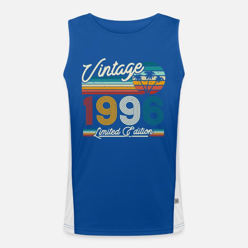 1996 Limitierte Geburtstagsedition Funktionelles Kontrast-Tank Top für Männer 