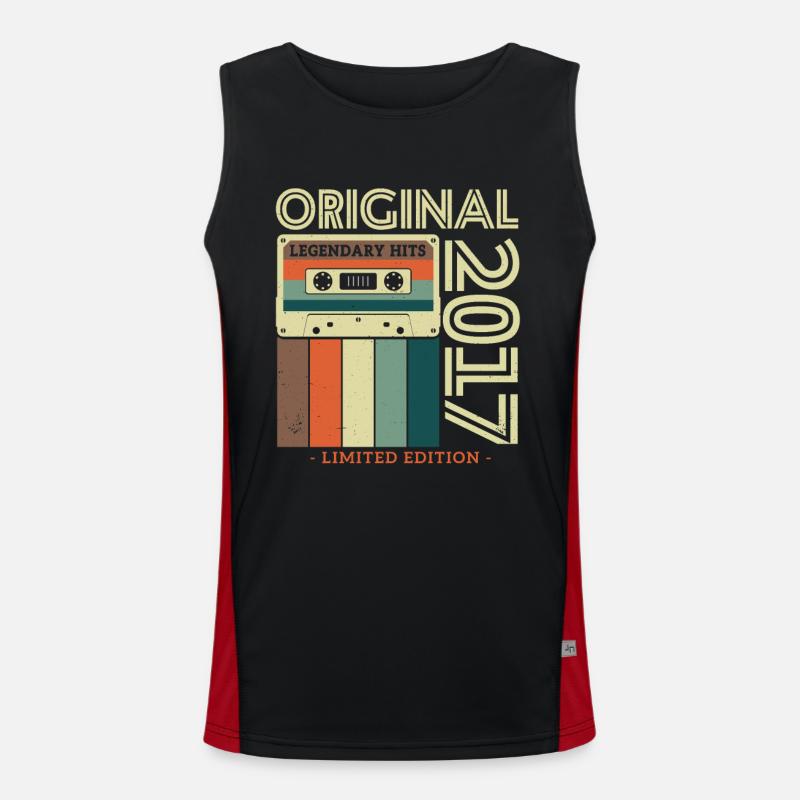 Vintage Geburtstagsgeschenk Funktionelles Kontrast-Tank Top für Männer 