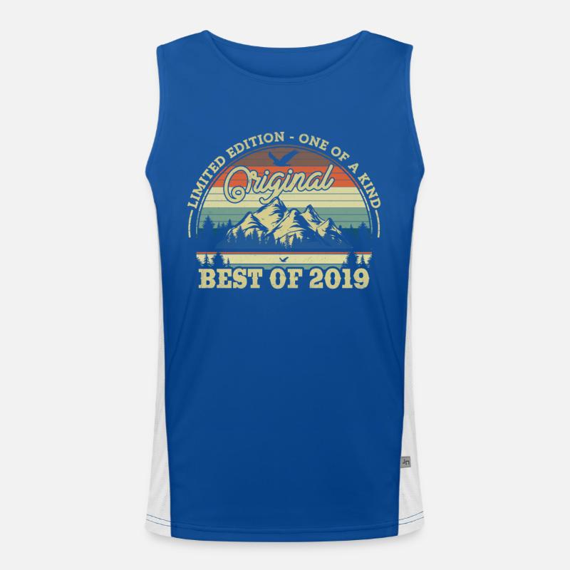 Jahrgangs-Geburtstagsgeschenk 2019 Funktionelles Kontrast-Tank Top für Männer 
