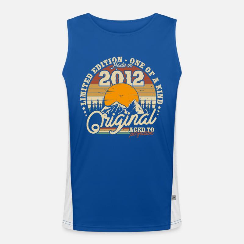 Nostalgisches Geburtstagsgeschenk 2012 Funktionelles Kontrast-Tank Top für Männer 