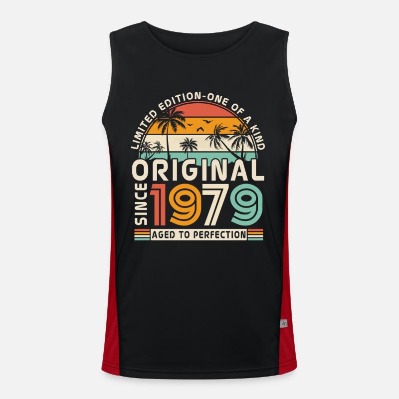 Legendäres 1979 Geburtstags-Geschenk Funktionelles Kontrast-Tank Top für Männer 