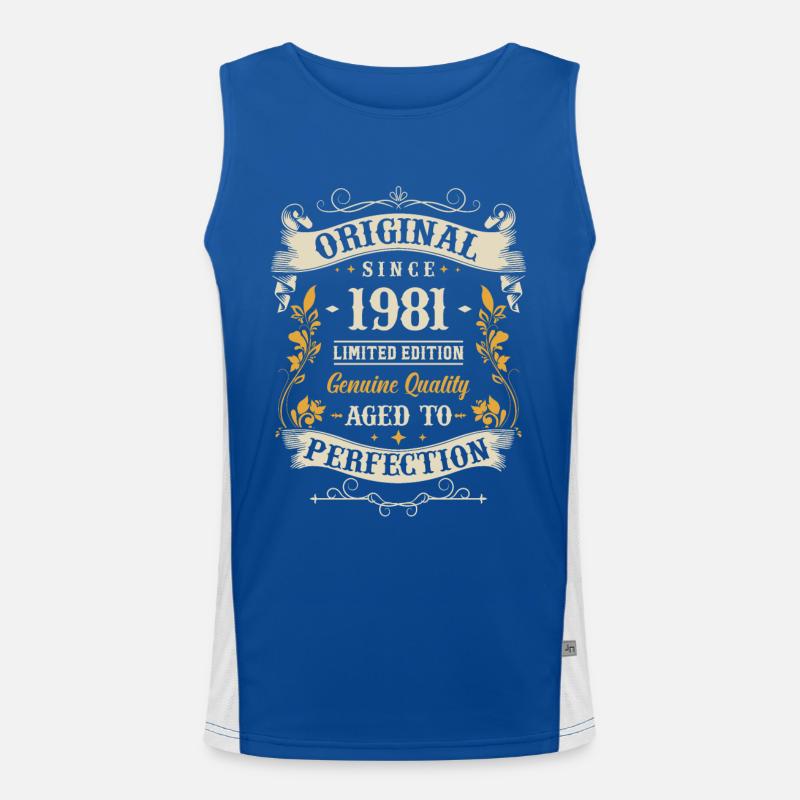 Cadeau rétro 42e anniversaire Débardeur respirant contrasté Homme 