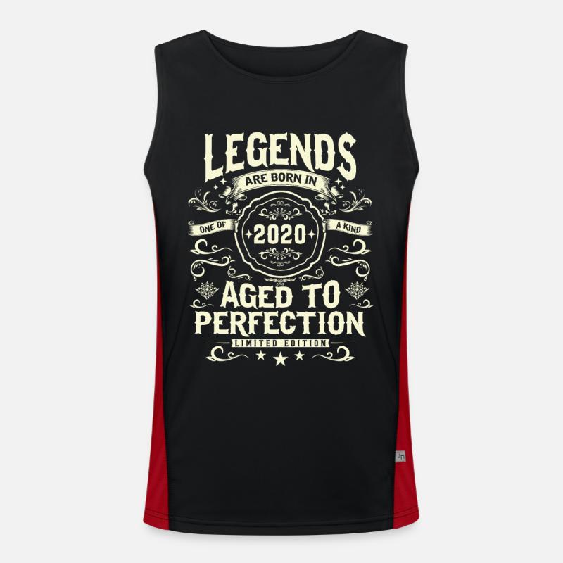 Vintage 2020 Einzigartiges 3. Geburtstagsgeschenk Funktionelles Kontrast-Tank Top für Männer 