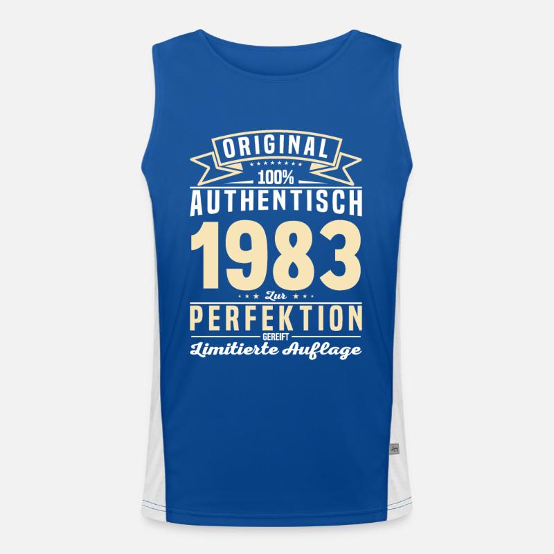 Vintage 1983: Perfektes 40. Geburtstagsgeschenk Funktionelles Kontrast-Tank Top für Männer 