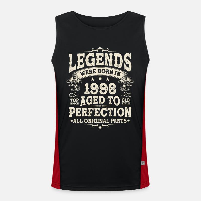 Legenden von 1998 Funktionelles Kontrast-Tank Top für Männer 