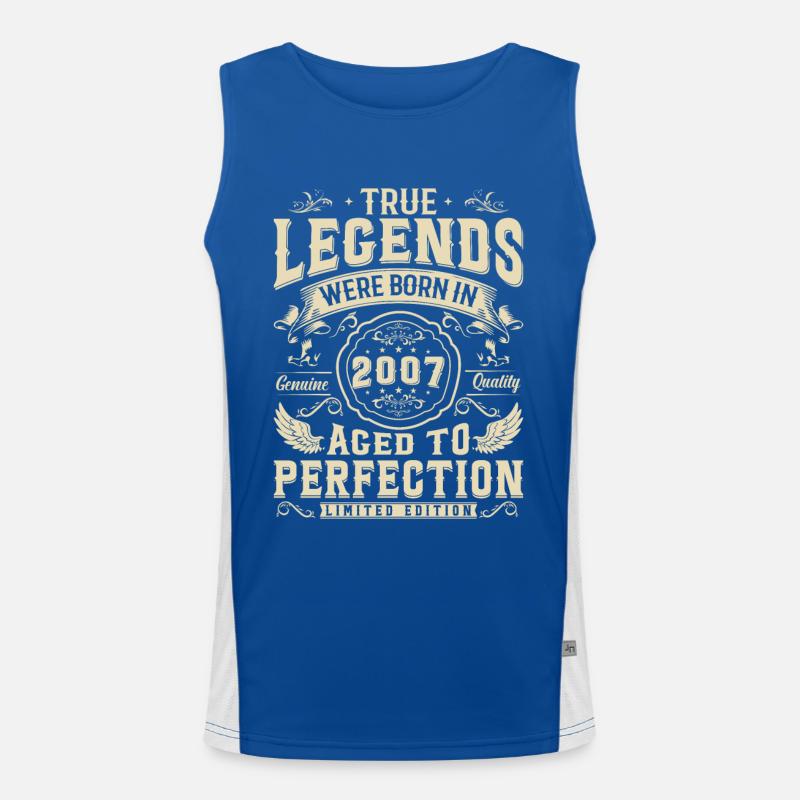 Legendary 2007 birthday present Men's Functional Contrast Tank Top 