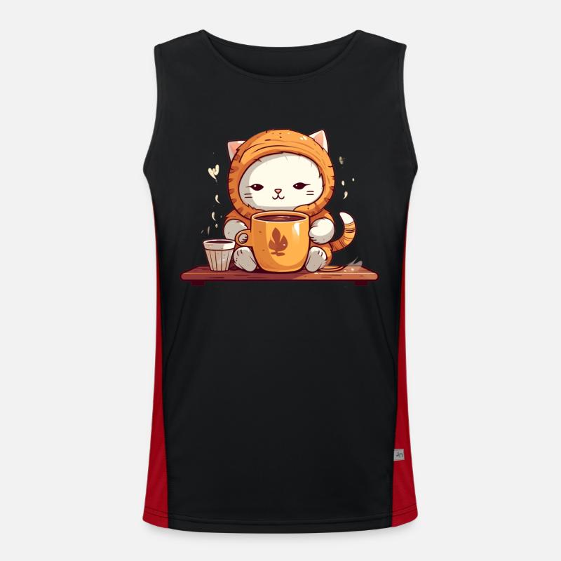 Chat de café Débardeur respirant contrasté Homme 