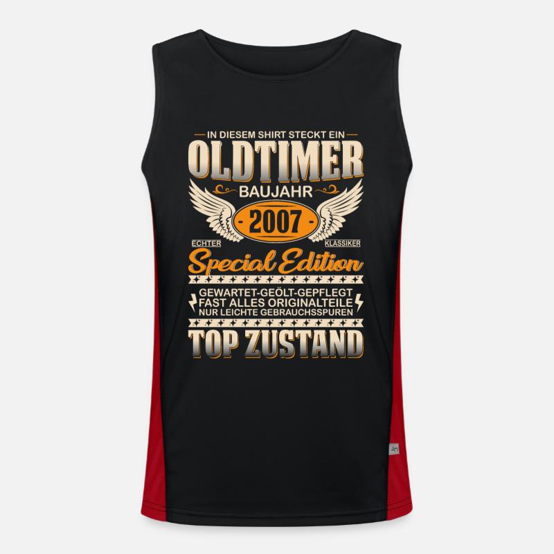 Klassischer Schatz '07 Funktionelles Kontrast-Tank Top für Männer 