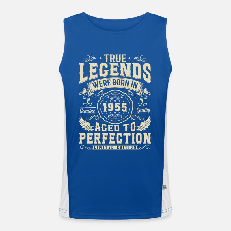 1955 - Legend Year Men's Functional Contrast Tank Top 