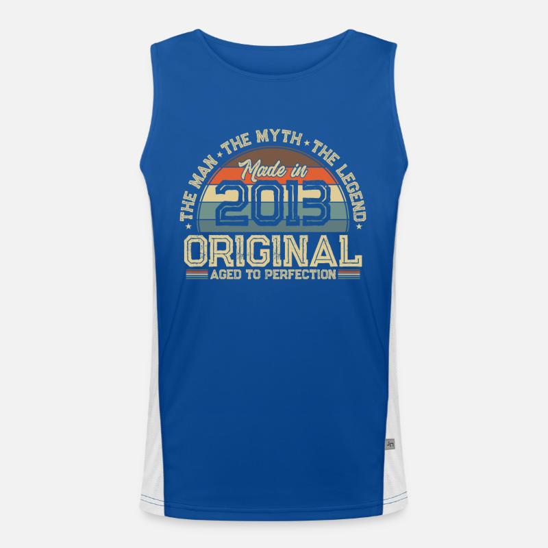 Einzigartig seit 2013 Funktionelles Kontrast-Tank Top für Männer 